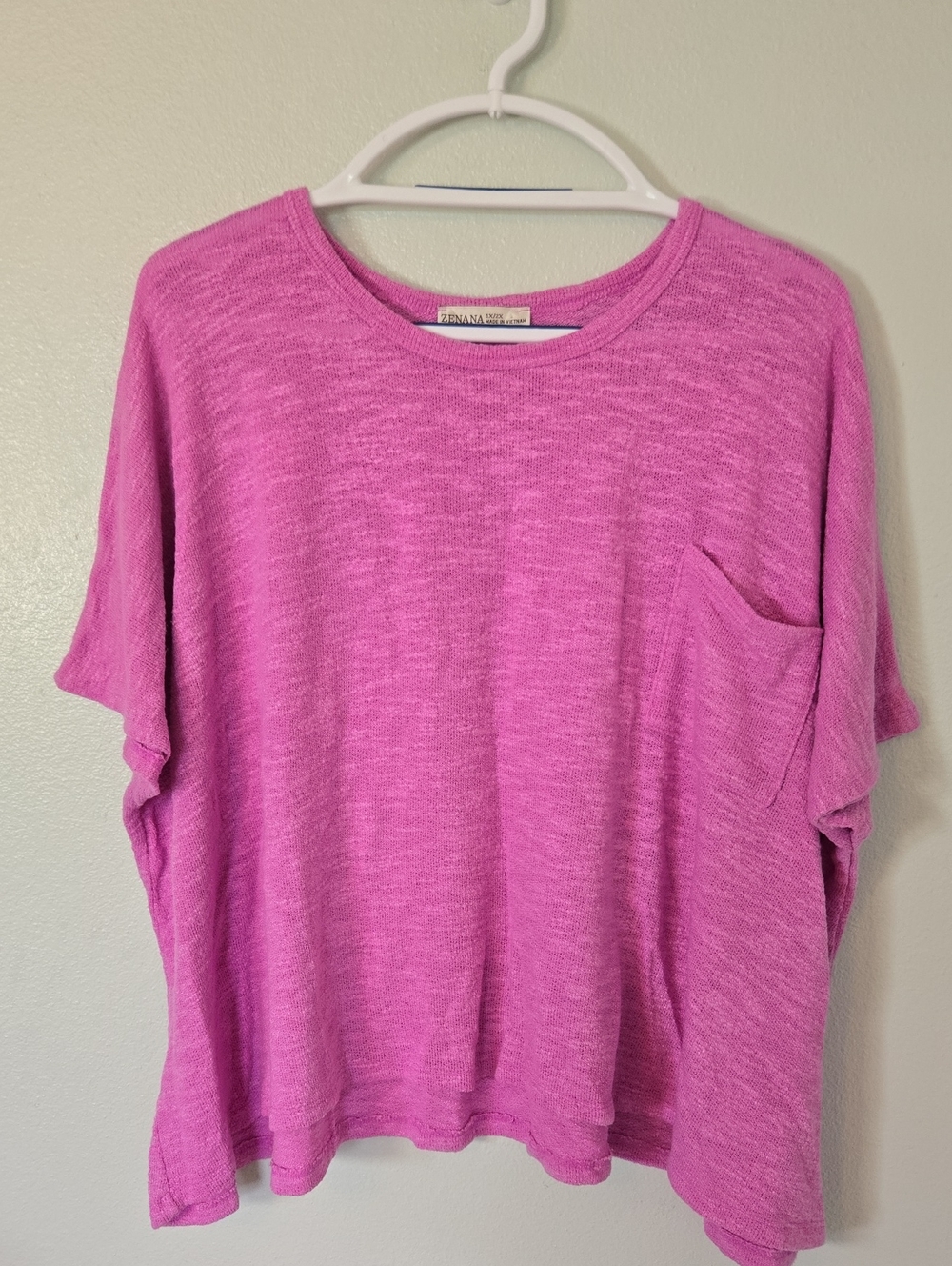 Zenana | Light Purple Slouchy Knit Top Size 1X/2X